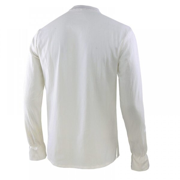 Men's Long-Sleeved Stand-Up Collar T-Shirt - Image 5