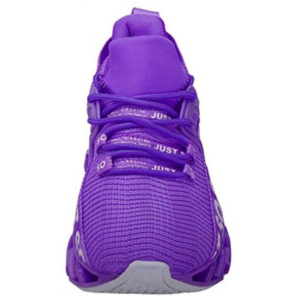 Women's Running Shoes Non Slip Athletic Tennis Walking Blade Type Sneakers Purple - Image 3
