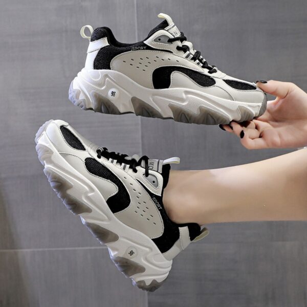 Women's Autumn and Winter New  Female Shoes Trendy Shoes Breathable Thick-Soled Thin Sports Casual Sneakers - Image 4