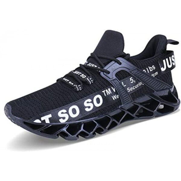 Women's Running Shoes Non Slip Athletic Tennis Walking Sneakers Black - Image 2