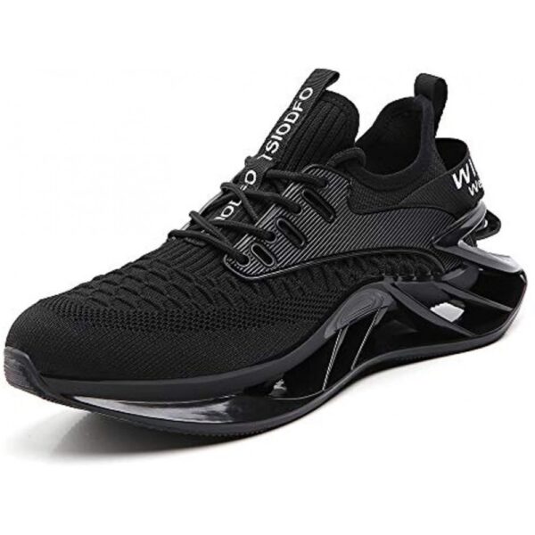 Men Sport Running Shoes Athletic Tennis Walking Sneakers Black - Image 2