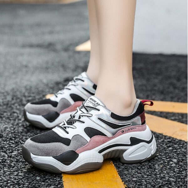 Women's Shoes Autumn New Sports Shoes Trendy Shoes Sports Leisure Platform Women - Image 3