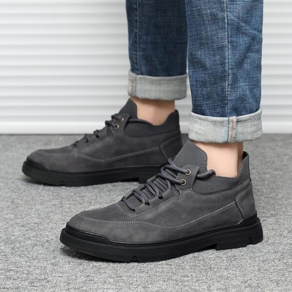 Men's Shoes Sports Tooling Trend Casual Shoes Mens High-Top Sneakers New Trendy Shoes - Image 3