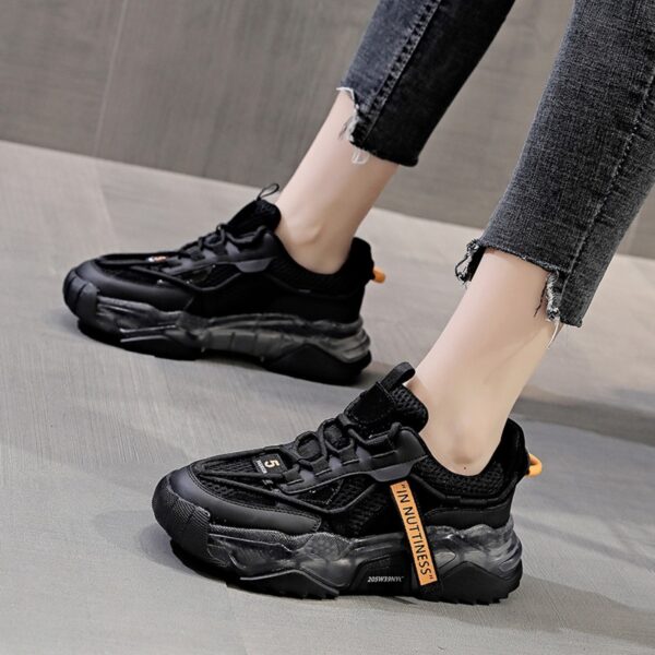 Autumn New Women's Casual Sports Shoes Thick Bottom Breathable Womens Shoes Trendy - Image 2