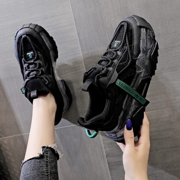 Autumn New Women's Casual Sports Shoes Thick Bottom Breathable Womens Shoes Trendy - Image 3