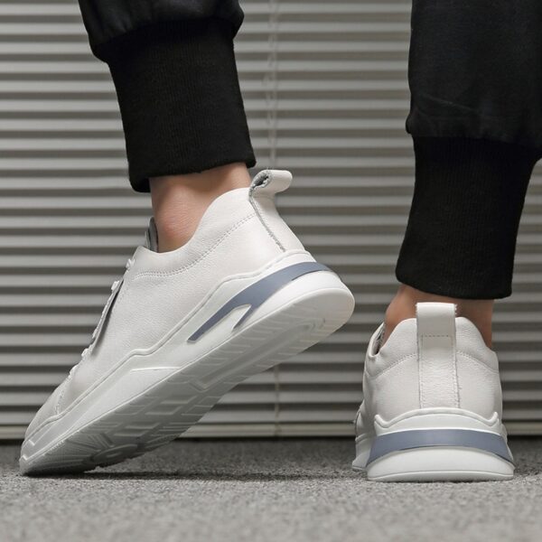Spring New Casual Leather Shoes Trend Leather Soft Sole Cowhide Sports Men's Casual Shoes - Image 4