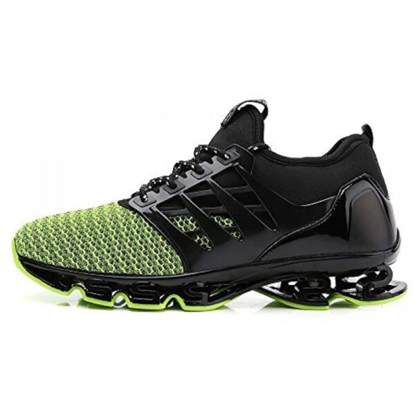 Sport Running Shoes for Mens Mesh Breathable Trail Runners Fashion Sneakers Green - Image 2
